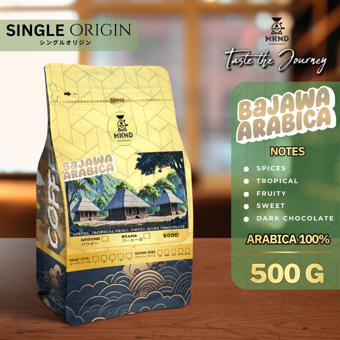 

KOPI ARABIKA FLORES BAJAWA 500 GRAM GRADE 1 SINGLE ORIGIN PROMO MKND COFFEE