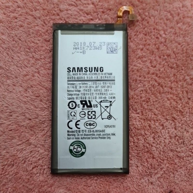 BATRAI BEKAS SAMSUNG A6 PLUS MODEL EB-BJ805ABE ORIGINAL COPOTAN LANGSUNG