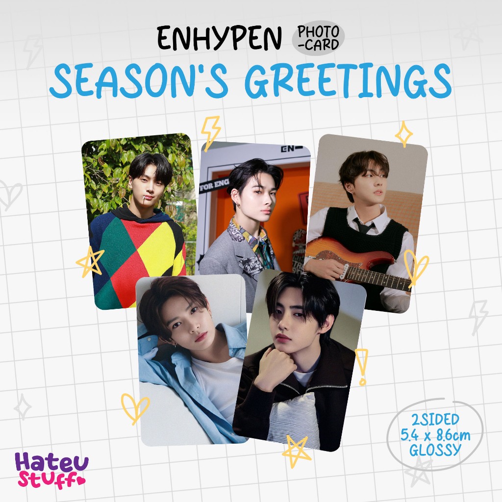 Enhypen Unofficial Photocard Season's Greetings 2025 2024 2023 2022