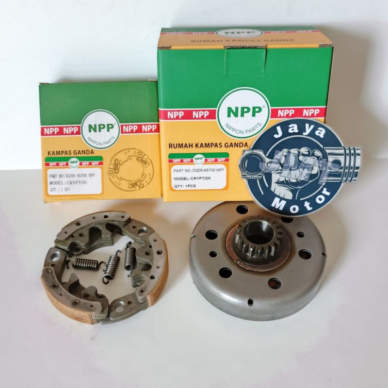 Rumah mangkok kampas ganda otomatis Plus kampas ganda Crypton Vega Lama 4ST Npp