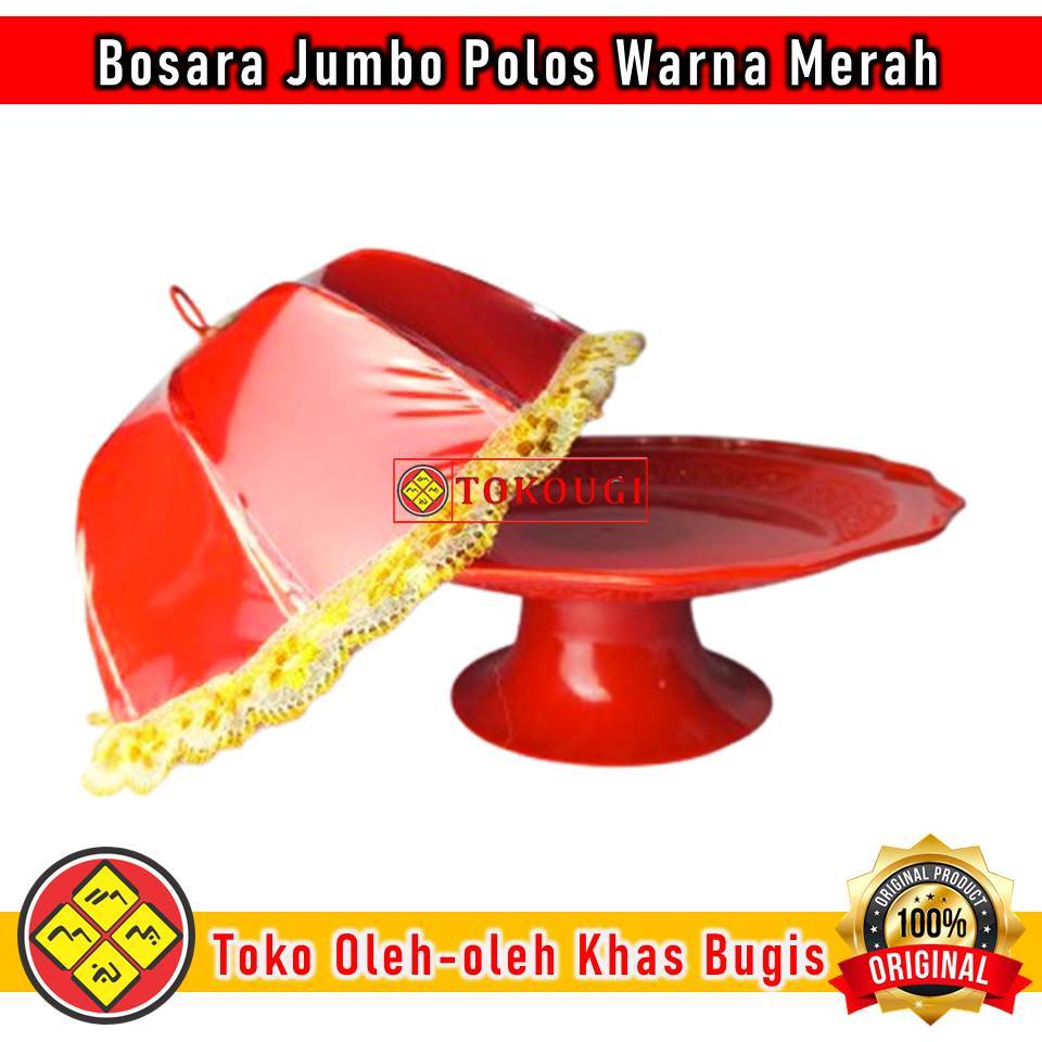 Bosara Plastik Khas Bugis Makassar – Warna Merah Elegan