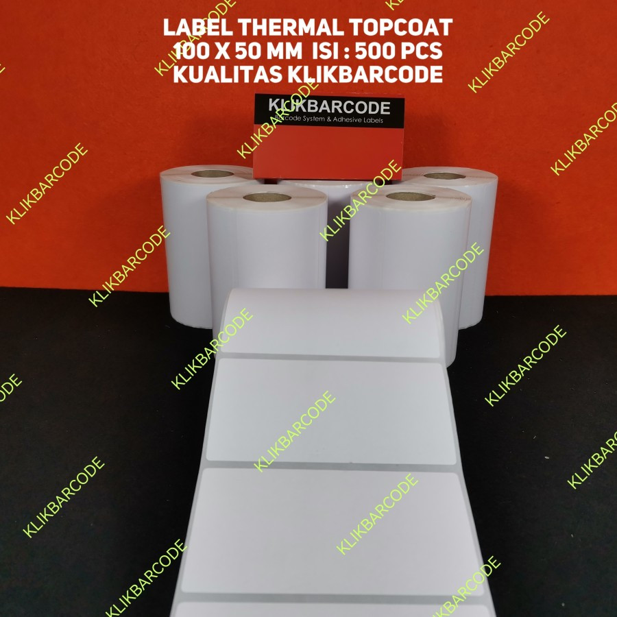 

Label Sticker Termal 100x50mm / 100 x 50 / 100x50 mm Isi 500 Pcs Berkualitas Bagus & Presisi