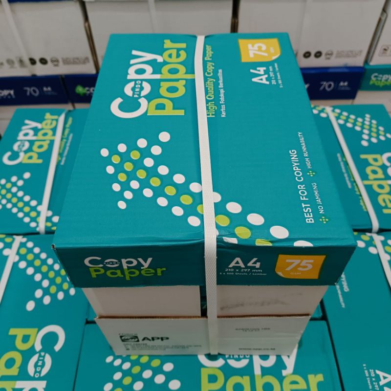 

Promo PROMO KERTAS HVS A4 75 GRAM COPY PAPER 1 DUS TERMURAH!!!
