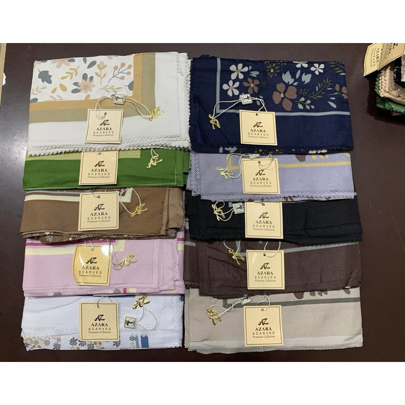 hijab corak segiempat kekinian