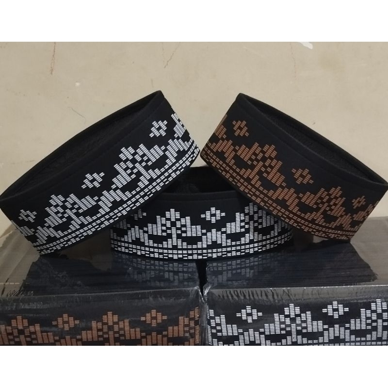 Peci Songkok Anak // Peci songkok Kain Sablon Batik // Peci Rajut. COD