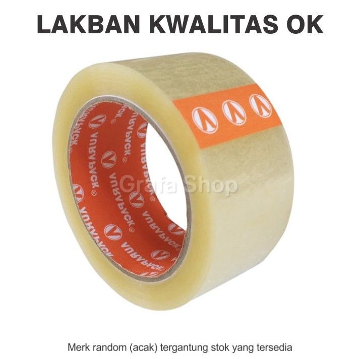 

Lakban Tape Isolasi Bening Kwalitas Oke 2inch 90yard