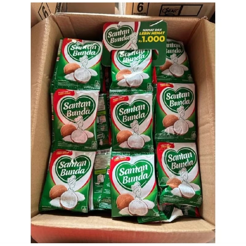 

Santan Bubuk Bunda 1 renteng isi 12 sachet