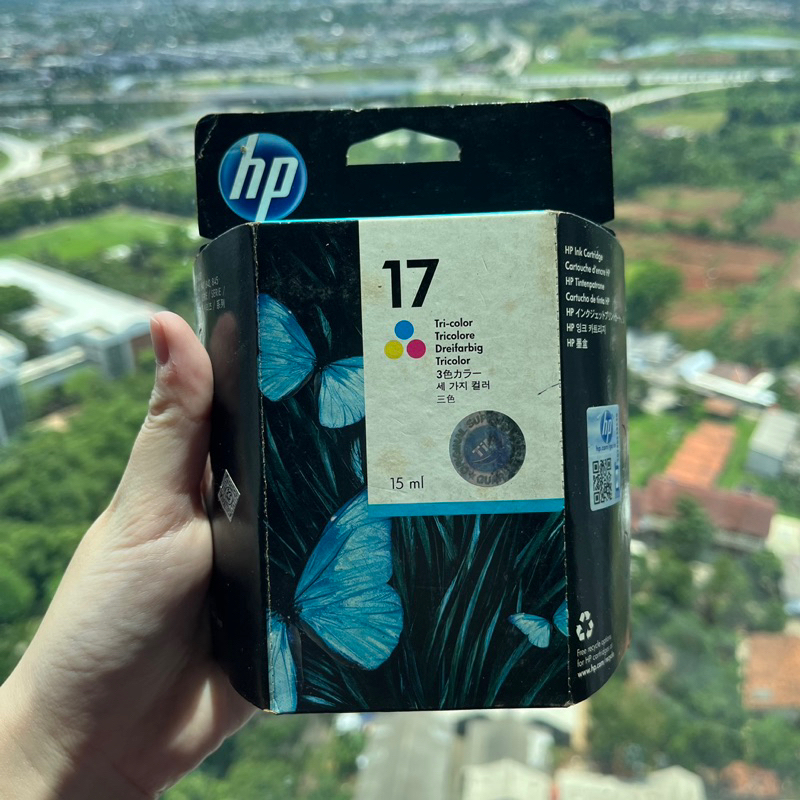 (TERMURAH) Tinta Catridge Hp 17 ORIGINAL Tricolour / Tinta Printer HP Deskjet