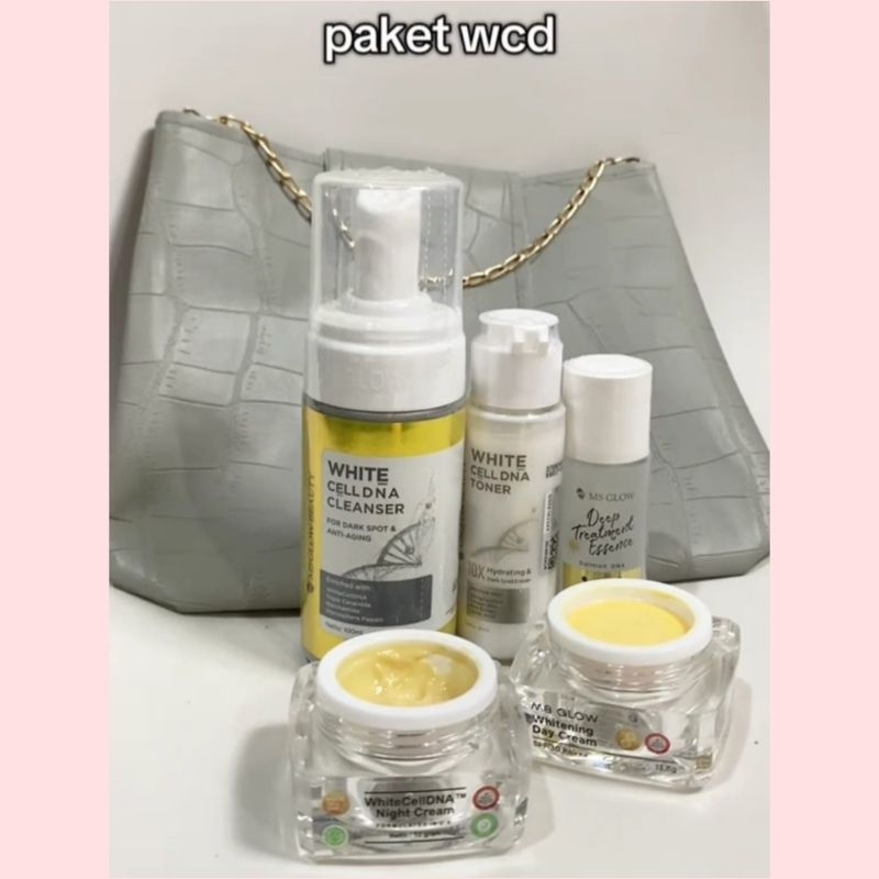 Paket Whitening Cell DNA Ms Glow / Paket White Cell Dna Ms Glow (5item)