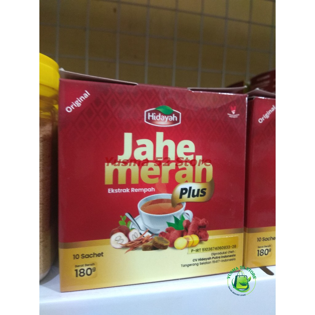 

Jahe Merah Hidayah Bubuk Asli Murni Box 10 Sachet 180gr