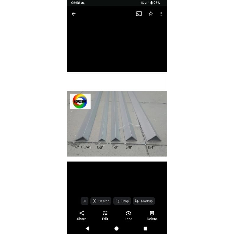 Aluminium Siku 1 inch x 1 inch (2,5 cm x 2,5 cm)