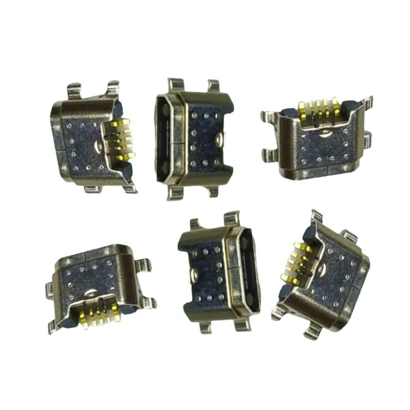 isi 6 Biji Konektor Cas Mikro Universal Vivo V5 Y67 Y69 Y11 Y12 Y15 Y17 Y19 2019 Y20S Y20 Koncas ori