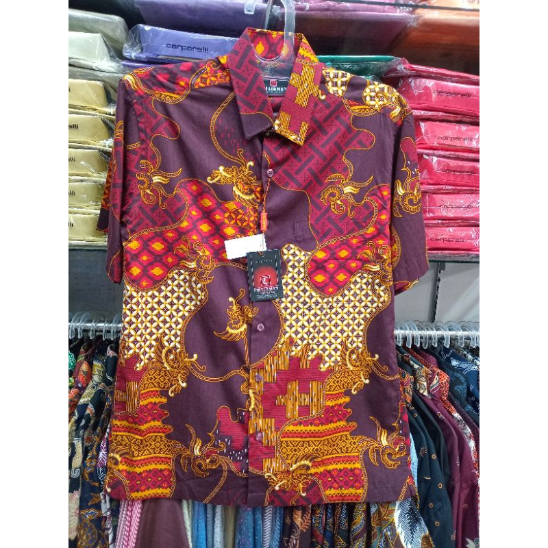 kemeja batik lengan pendek Chairman