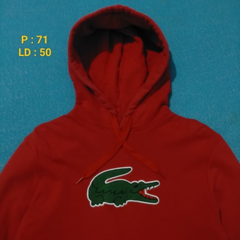 Hoodie LACOSTE Buaya Merah