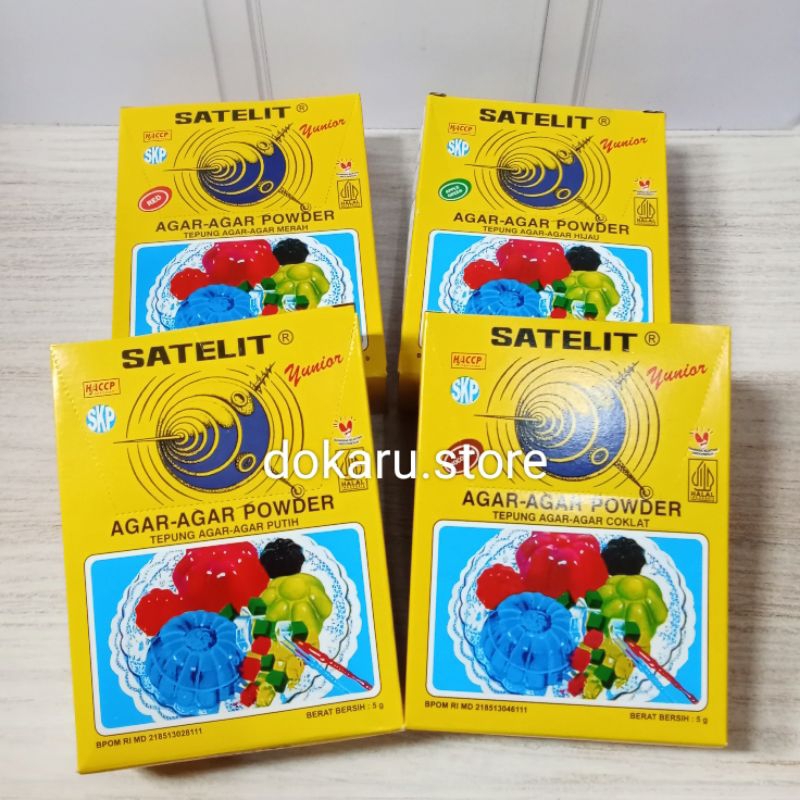 

Agar agar Satelit 1box isi 12 sachet