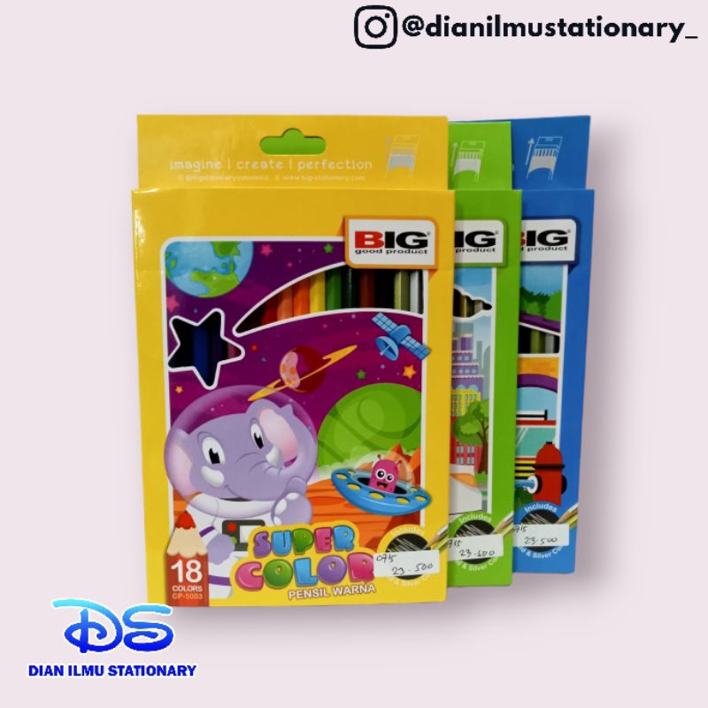 

pensil warna BIG 18 warna CP-5003