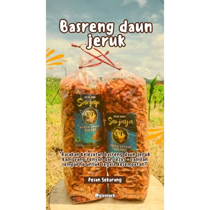 

Basreng Stik daun jeruk pedas