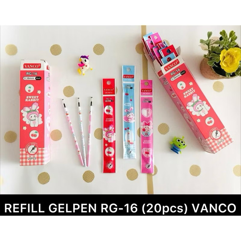 

Vanco Refill Gelpen RG-16 (20pcs) isi bolpen gel