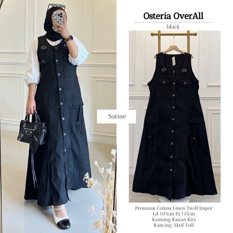 OSTERIA OVERALL BLACK BY SATINE