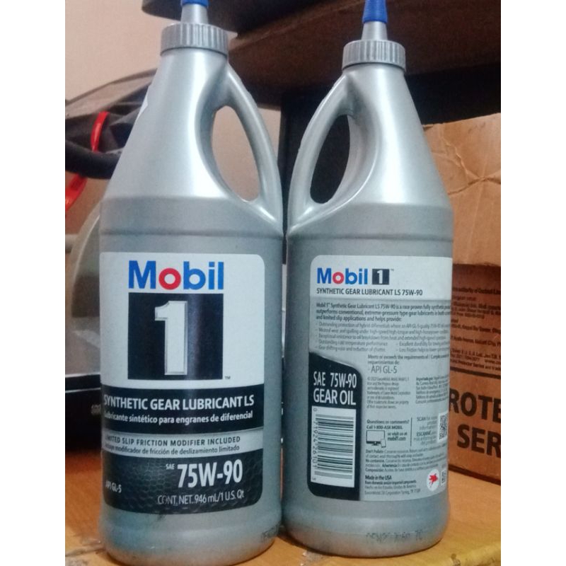 Mobil 1 synthetic gear lubricants LS 75w90