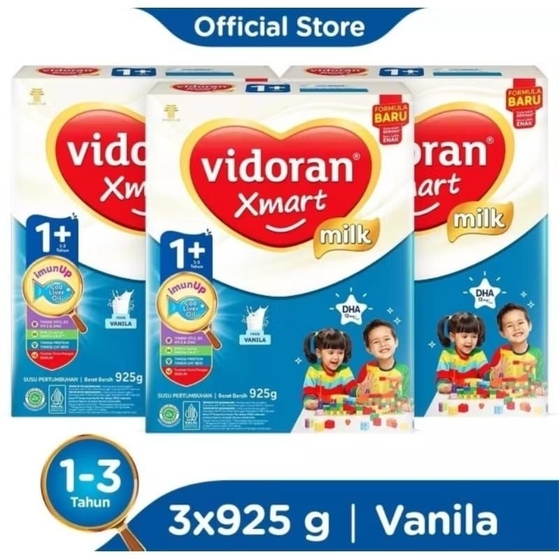 

(3box) BUNDLING SUSU VIDORAN 1+ VANILA 925gr (exp:2026)