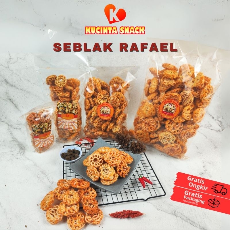 

Kerupuk Seblak Rafael 500gr Dan 1kg Pedas Daun Jeruk Cemilan Krupuk Pedas Gurih By Kucinta Snack