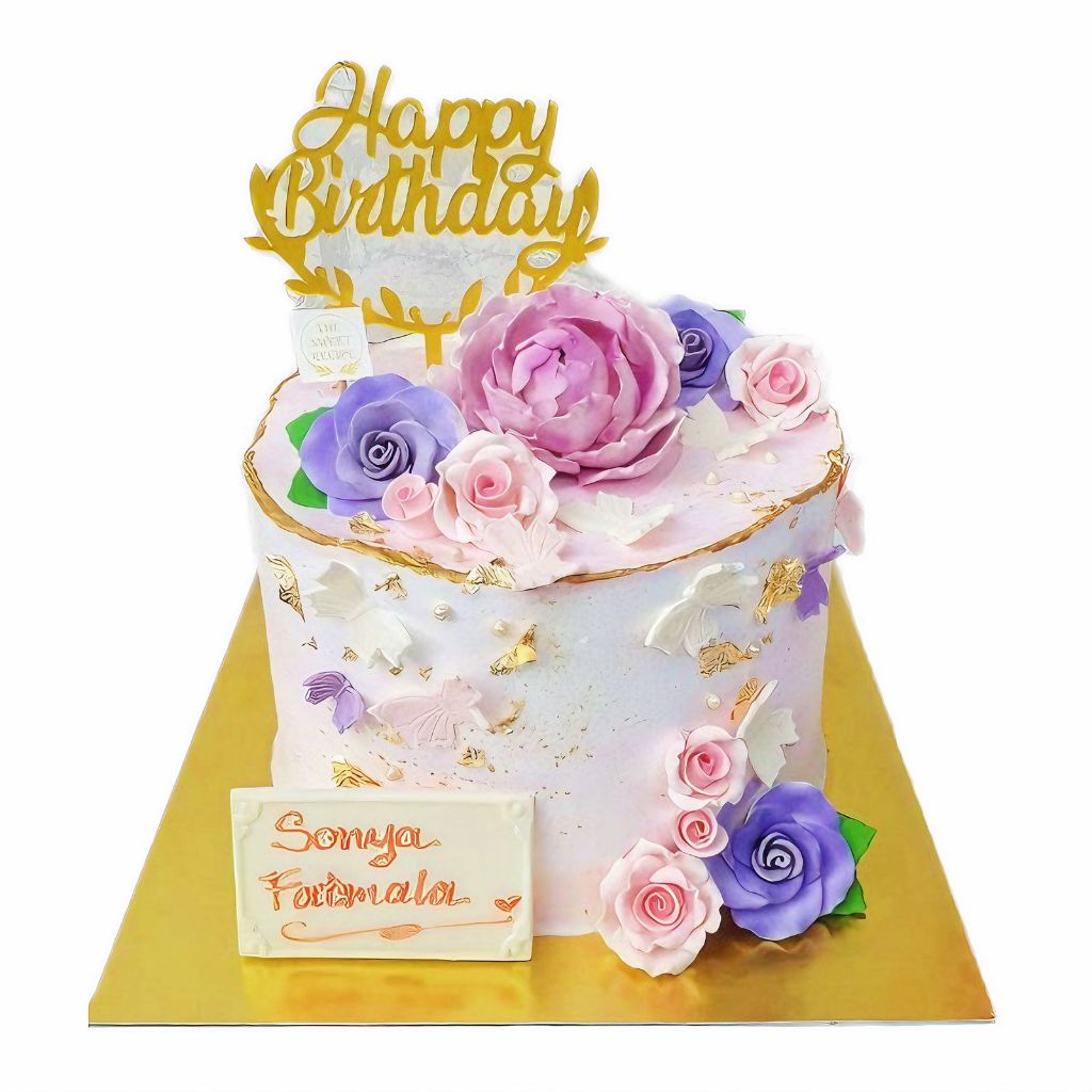 

Cake Butterfly In Pink Garden