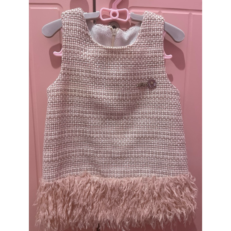 preloved dress bahan tweed