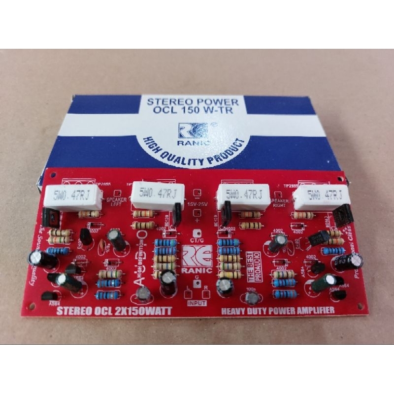 Kit Driver Power Amplifier OCL Stereo 150 Watt