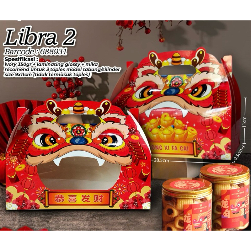 

BOX KARDUS LIBRA 3TOPLES TABUNG IMLEK CNY