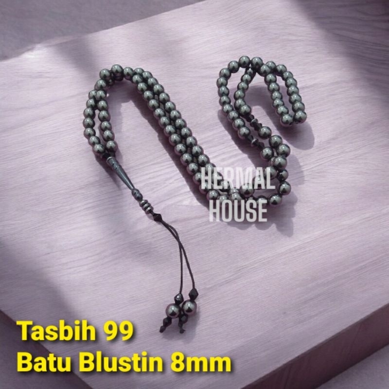 Tasbih 99 Batu Blustin 8mm Non Magnet