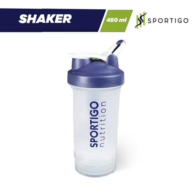 Sportigo Shaker Bottle 450ml Smart Shaker Susu Whey Protein