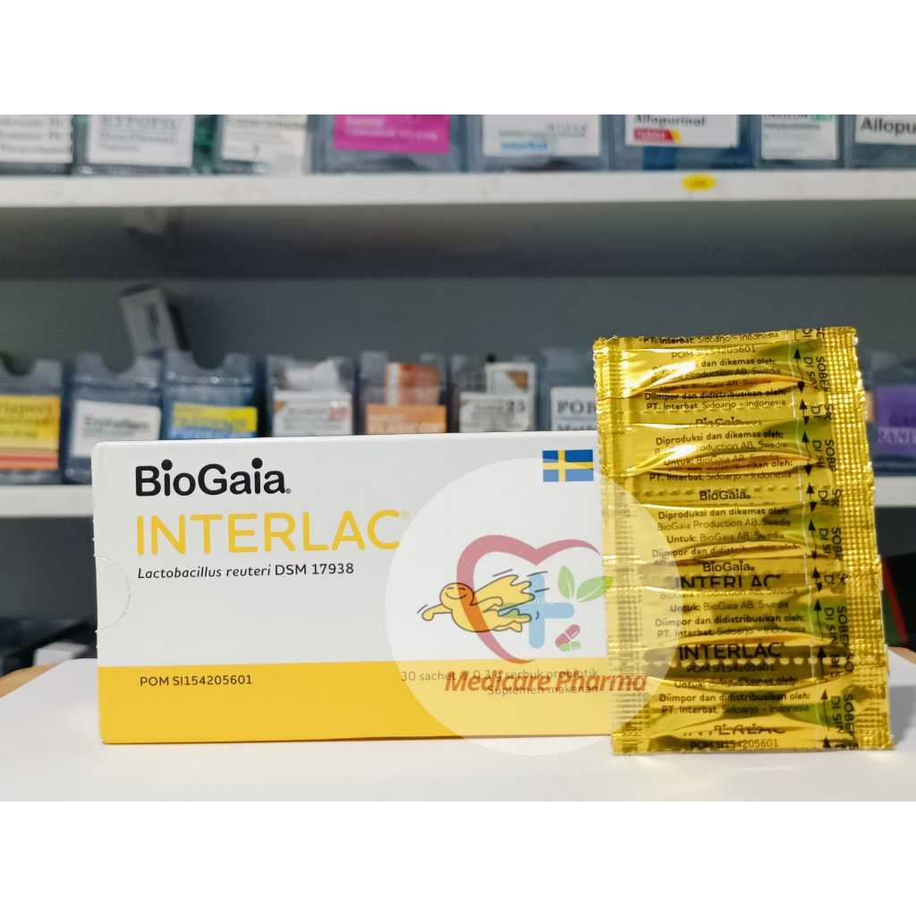 Interlac 𝟏 𝐒𝐀𝐂𝐇𝐄𝐓 - Untuk Bayi Obat diare Probiotics