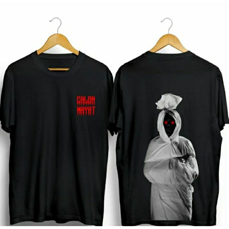 kaos pocong viral cowok cewek | t-shirt pocong viral unisek 30's