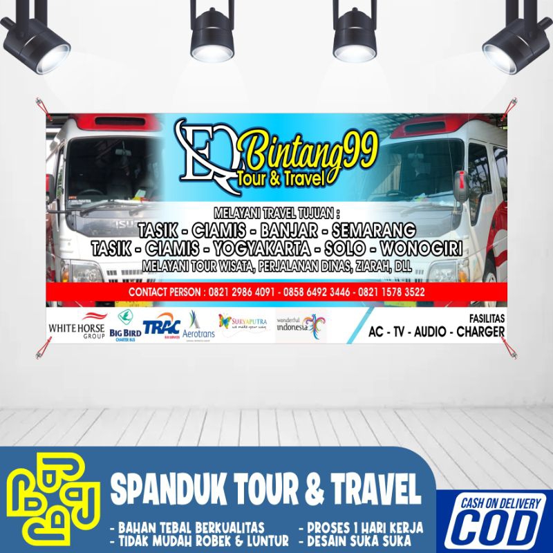 Free Request edit spanduk banner travel mobil - rental mobil - tiket pesawat - tiket kereta api bisa