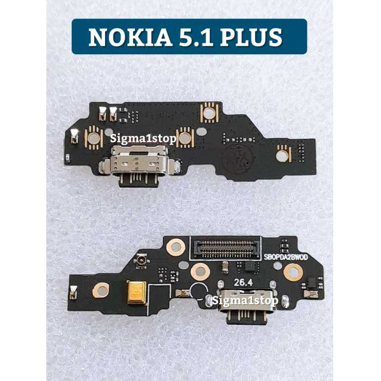 NOKIA 5.1 PLUS CONNECTOR CHARGE PLUG IN PCB BOARD PAPAN KONEKTOR CAS