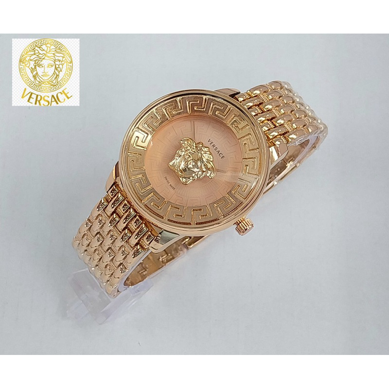 ( BISA COD ) Jam Tangan Wanita VERSACE Rantai Stainless Steel Jam Tangan Fashion Cewek