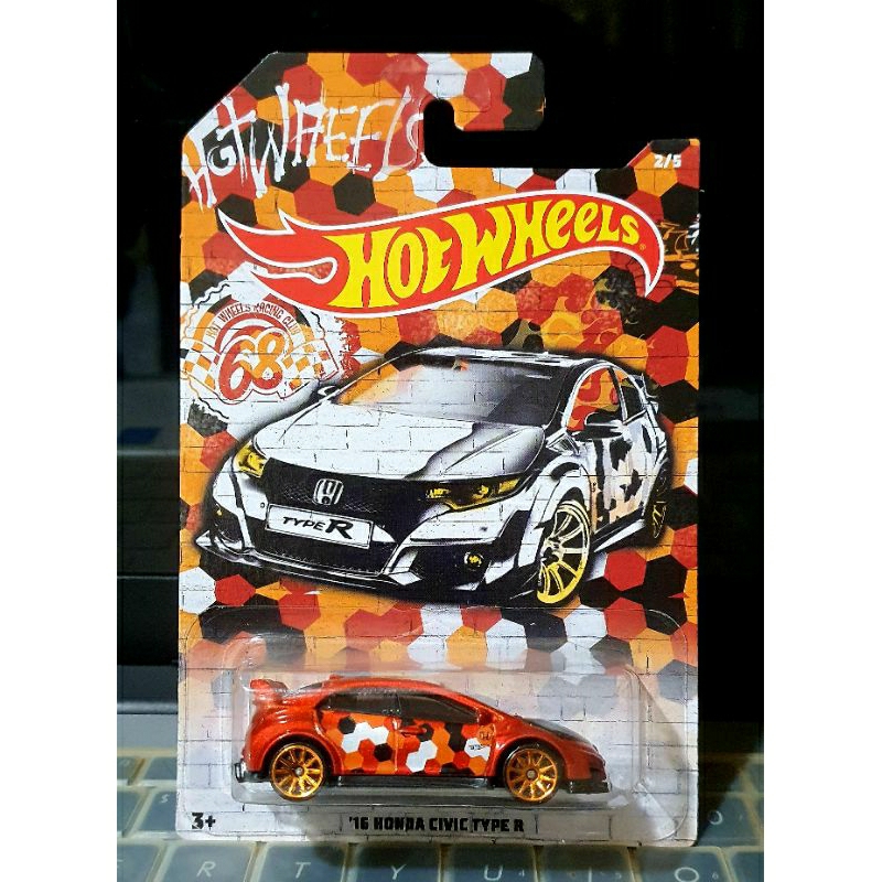 EXLUSIVE HOT WHEELS 2016 HONDA CIVIC TYPE R PREMIUM CARD