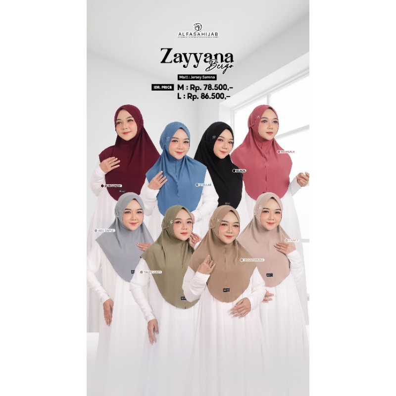 BERGO ZAYYANA- ALFASA HIJAB