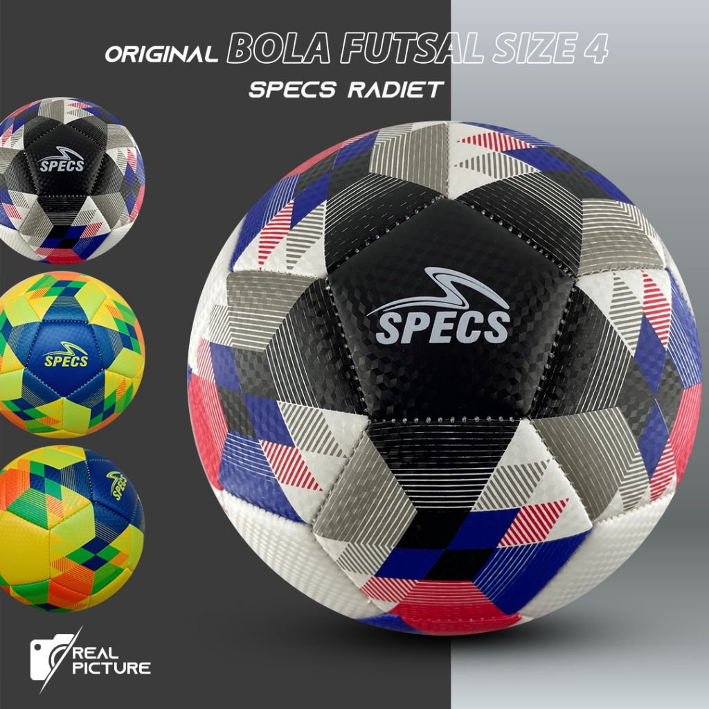 Bola Futsal SPECS RADIANT Original Size 4 Asli Putsal Ori Murah Jahitan Mesin Empuk