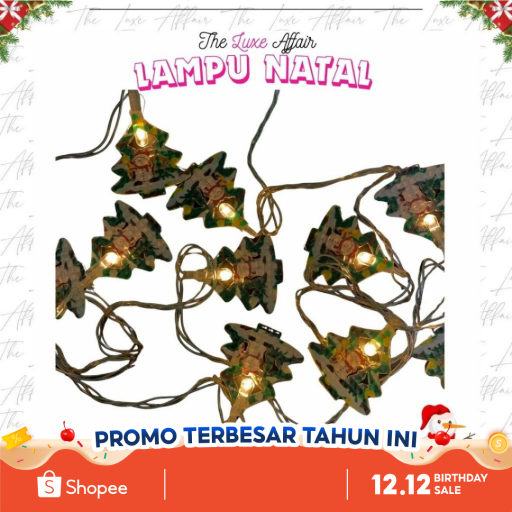 Lampu Led Natal 3 Meter Real Lampu Led Kawat Bentuk Santa Pohon Natal Hiasan Dekorasi Lampu Led Kawa
