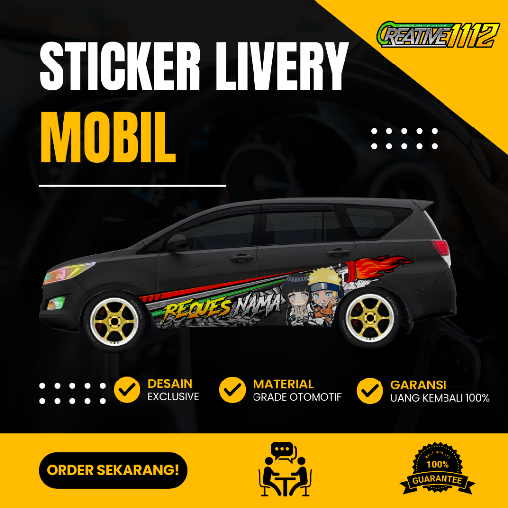 Decal Livery Mobil Toyota Innova Kustom – Stiker Nama & Gambar untuk Innova Reborn dan Diesel