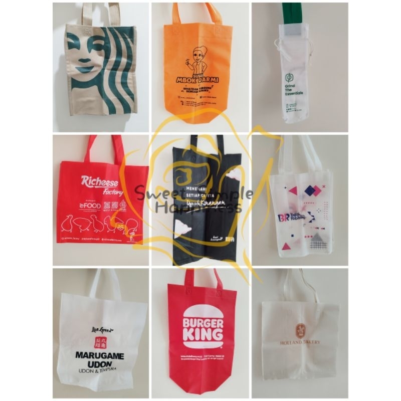 Preloved Tote Bag Totebag Shopping Bag Spunbond Bag Eco Bag Reuseable Bag Goodie Bag Go Green Tas Be