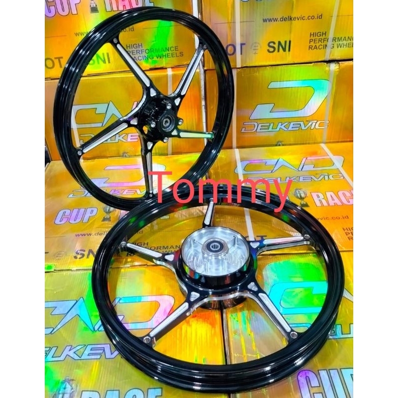 Velg Delkevic New D55 Jupiter Z Z1 Mx Old Fizr Vega ZR R F1ZR palang 5 Ring 17 ukuran 140/160x17