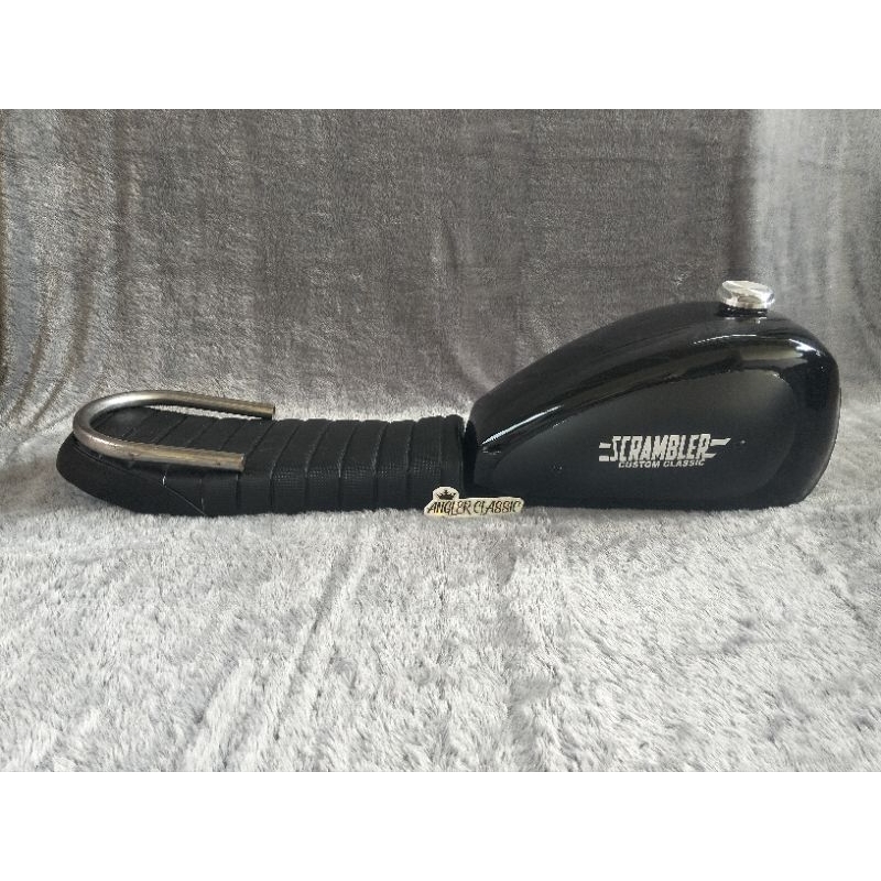 Tangki Japstyle Paket Tangki Motor Custom Japstyle dan jok japstyle Motor Custom Bratstyle Scrambler