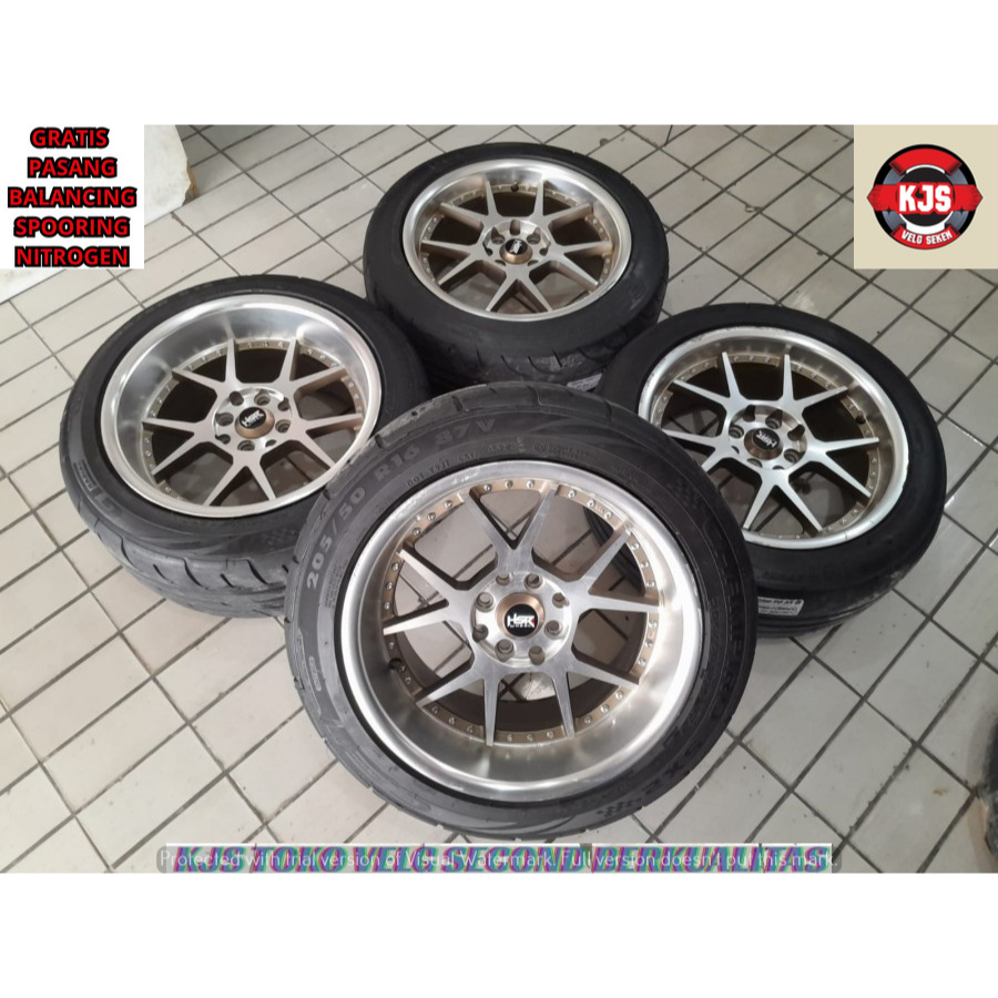 READY STOK VELG RACING SECOND MODEL HSR DOGIYAI RING 16 LEBAR 7.4/8,75 LOBANG PCD 4X100-4X114,3 OFFS