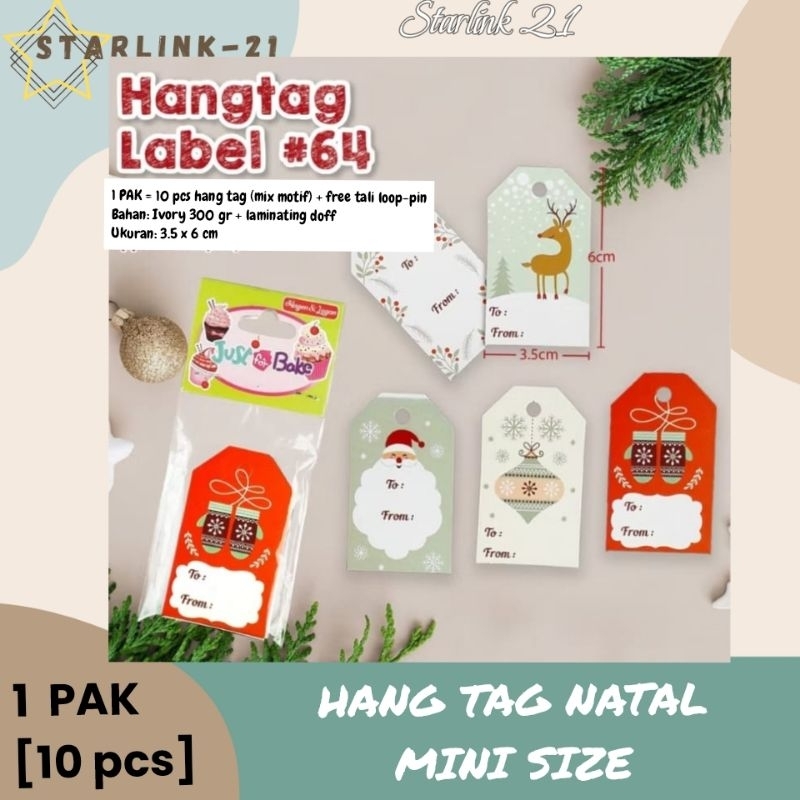 

HANG TAG NATAL MINI | Hang Tag Christmas 3.5 x 6 cm (Mini)