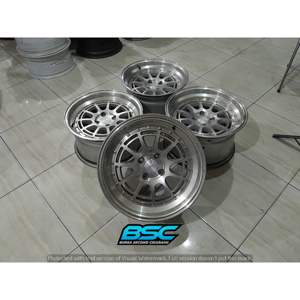 Velg Racing Celong Bekas R16 HSR Edo Pcd 4x100 Ring 16 Buat Yaris Jazz Mobilio Jazz Calya Vios Sirio