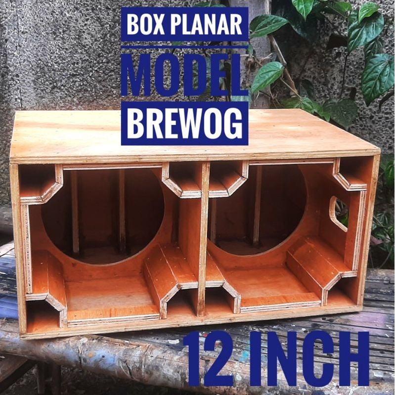 BOX SPEAKER PLANAR DOUBLE 12 INCH TRIPLEK 15 MM MODEL BREWOG