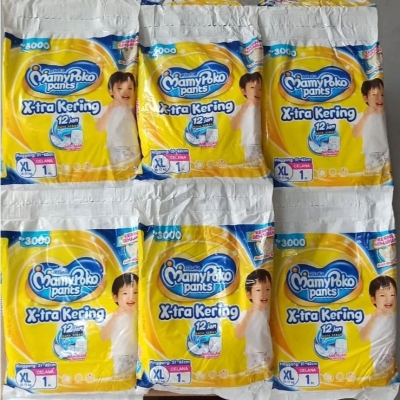 Isi 20 Mamypoko Pants Popok Celana Sachet Xtra Kering S/M/L/XL/XXL